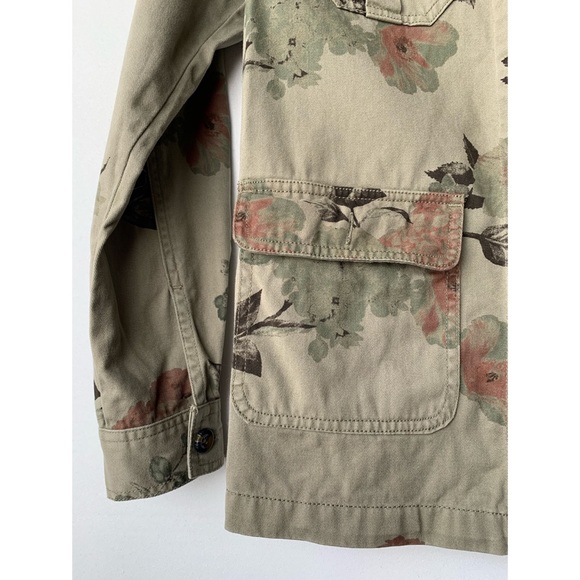 XS, DEX, sage and floral utility jacket - Picture 11 of 16